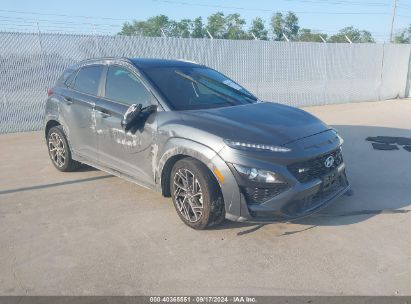 2022 HYUNDAI KONA N LINE Gray  Gasoline KM8K33A31NU817760 photo #1