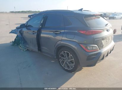 2022 HYUNDAI KONA N LINE Gray  Gasoline KM8K33A31NU817760 photo #4