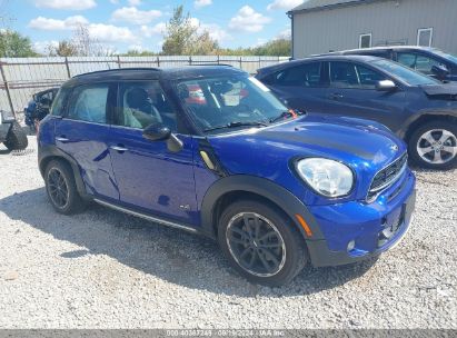 2015 MINI COUNTRYMAN COOPER S Blue  Gasoline WMWZC5C51FWP44180 photo #1