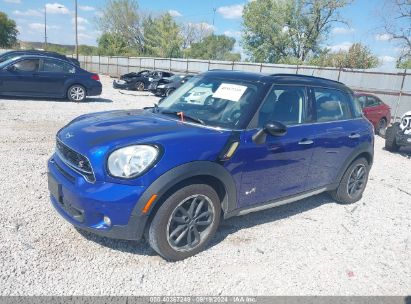 2015 MINI COUNTRYMAN COOPER S Blue  Gasoline WMWZC5C51FWP44180 photo #3