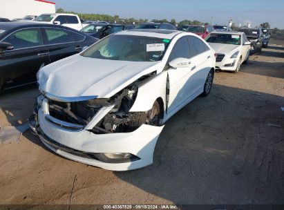 2014 HYUNDAI SONATA LIMITED White  Gasoline 5NPEC4AC7EH887636 photo #3