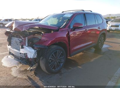 2024 TOYOTA GRAND HIGHLANDER HYBRID PLATINUM MAX Red  Hybrid 5TDADAB50RS004695 photo #3