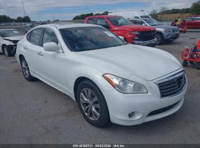 2013 INFINITI M37X White  Gasoline JN1BY1AR4DM603703 photo #1