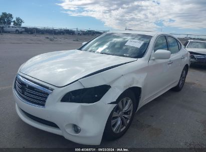 2013 INFINITI M37X White  Gasoline JN1BY1AR4DM603703 photo #3