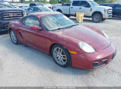 2008 PORSCHE CAYMAN Red  Gasoline WP0AA29808U761413 photo #1