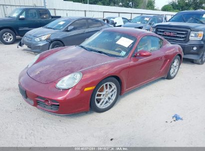 2008 PORSCHE CAYMAN Red  Gasoline WP0AA29808U761413 photo #3