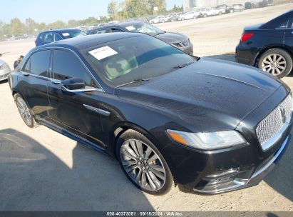 2017 LINCOLN CONTINENTAL SELECT Black  Gasoline 1LN6L9TKXH5610727 photo #1