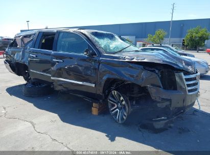 2018 CADILLAC ESCALADE ESV LUXURY Black  Gasoline 1GYS4HKJ4JR217480 photo #1