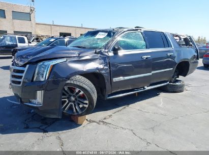 2018 CADILLAC ESCALADE ESV LUXURY Black  Gasoline 1GYS4HKJ4JR217480 photo #3