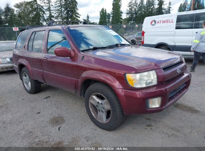 2001 INFINITI QX4 LUXURY Maroon  Gasoline JNRDR07Y61W105806 photo #1