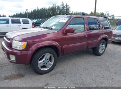 2001 INFINITI QX4 LUXURY Maroon  Gasoline JNRDR07Y61W105806 photo #3