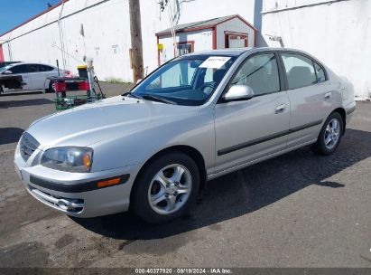 2005 HYUNDAI ELANTRA GLS/GT Silver  Gasoline KMHDN46D25U005216 photo #3