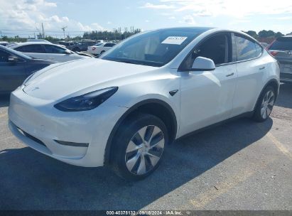 2023 TESLA MODEL Y AWD/LONG RANGE DUAL MOTOR ALL-WHEEL DRIVE White  Electric 7SAYGDEE1PF760785 photo #3