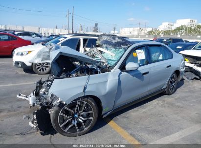 2023 BMW I7 XDRIVE60 Gray  Electric WBY53EJ04PCN87819 photo #3