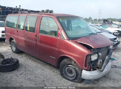 1999 CHEVROLET EXPRESS Red  Gasoline 1GNFG15MXX1151186 photo #1