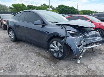 2023 TESLA MODEL Y AWD/LONG RANGE DUAL MOTOR ALL-WHEEL DRIVE Gray  Electric 7SAYGDEE0PA159848 photo #1