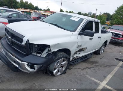 2018 RAM 1500 TRADESMAN QUAD CAB 4X4 6'4 BOX White  Flexible Fuel 1C6RR7FG4JS222919 photo #3