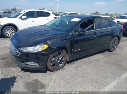 2018 FORD FUSION HYBRID SE Black  Hybrid 3FA6P0LU7JR115870 photo #3