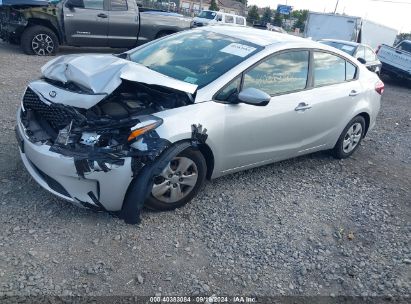 2018 KIA FORTE LX Silver  Gasoline 3KPFK4A7XJE222898 photo #3