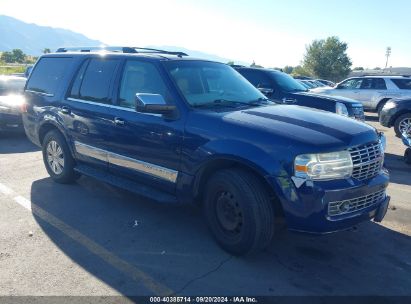 2007 LINCOLN NAVIGATOR ULTIMATE Blue  Gasoline 5LMFU28577LJ24407 photo #1