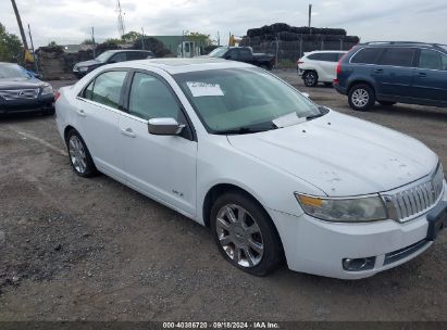 2007 LINCOLN MKZ White  Gasoline 3LNHM26T47R638228 photo #1