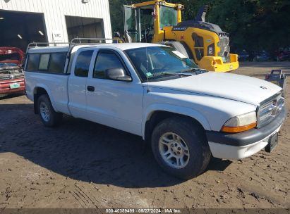 2004 DODGE DAKOTA SPORT White  Gasoline 1D7GL32N04S683267 photo #1