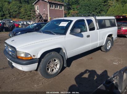 2004 DODGE DAKOTA SPORT White  Gasoline 1D7GL32N04S683267 photo #3