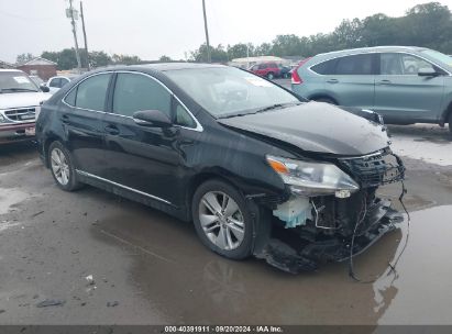 2010 LEXUS HS 250H Black  Hybrid JTHBB1BA9A2025157 photo #1