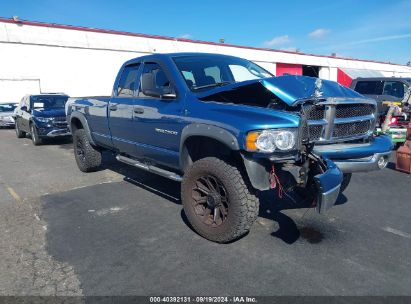 2005 DODGE RAM 2500 SLT/LARAMIE Blue  Gasoline 3D7KS28D45G707438 photo #1