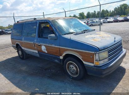 1990 PLYMOUTH GRAND VOYAGER LE Blue  Gasoline 1P4GH54R6LX129607 photo #1