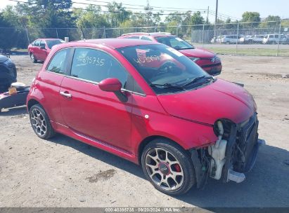 2012 FIAT 500 SPORT Red  Gasoline 3C3CFFBR1CT112182 photo #1