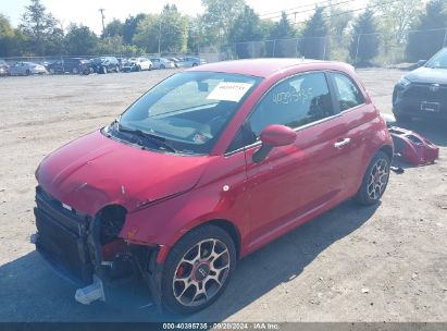 2012 FIAT 500 SPORT Red  Gasoline 3C3CFFBR1CT112182 photo #3