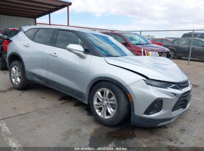 2020 CHEVROLET BLAZER FWD 1LT Silver  Gasoline 3GNKBBRA5LS630434 photo #1