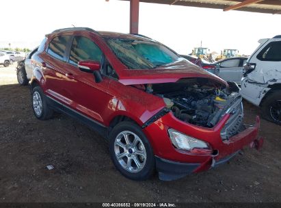 2019 FORD ECOSPORT SE Maroon  Gasoline MAJ3S2GE3KC279746 photo #1