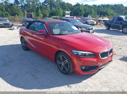 2018 BMW 230I Red  Gasoline WBA2M7C54JVA97267 photo #1