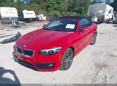 2018 BMW 230I Red  Gasoline WBA2M7C54JVA97267 photo #3