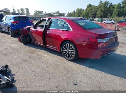 2017 LINCOLN CONTINENTAL SELECT Burgundy  Gasoline 1LN6L9TP8H5605540 photo #4