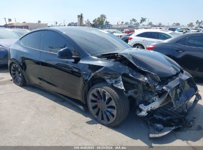 2021 TESLA MODEL Y PERFORMANCE DUAL MOTOR ALL-WHEEL DRIVE Black  Electric 5YJYGDEF3MF266641 photo #1