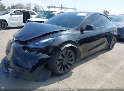 2021 TESLA MODEL Y PERFORMANCE DUAL MOTOR ALL-WHEEL DRIVE Black  Electric 5YJYGDEF3MF266641 photo #3