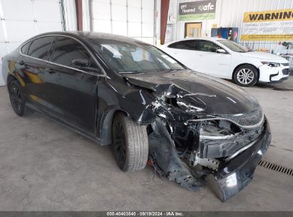 2016 CHRYSLER 200 LIMITED Black  Gasoline 1C3CCCAB9GN107538 photo #1