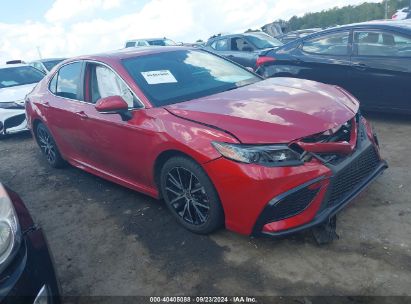 2022 TOYOTA CAMRY SE Red  Gasoline 4T1G11AK5NU041902 photo #1