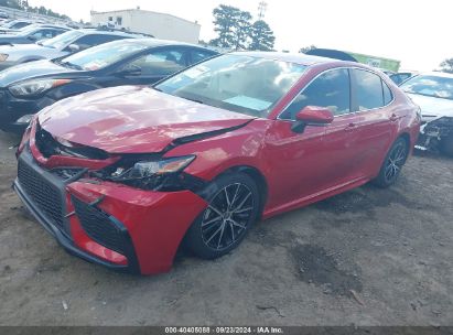 2022 TOYOTA CAMRY SE Red  Gasoline 4T1G11AK5NU041902 photo #3