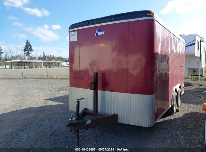 2002 PACE AMERICAN 14' ENCLOSED TRAILER Red  Other 4P2UB14252U033684 photo #3