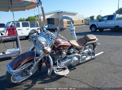 2015 HARLEY-DAVIDSON FLSTN SOFTAIL DELUXE Orange  Gasoline 1HD1JDV36FB017389 photo #3