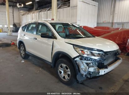 2016 HONDA CR-V LX White  Gasoline 5J6RM4H33GL071259 photo #1