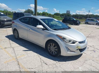 2014 HYUNDAI ELANTRA SE Silver  Gasoline 1G8MG35X38Y109709 photo #1