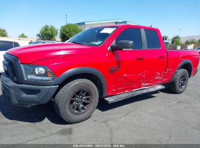 2022 RAM 1500 CLASSIC WARLOCK QUAD CAB 4X2 6'4 BOX Red  Flexible Fuel 1C6RR6GG6NS148157 photo #3