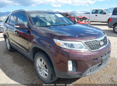 2014 KIA SORENTO LX Purple  Gasoline 5XYKTCA65EG438857 photo #1