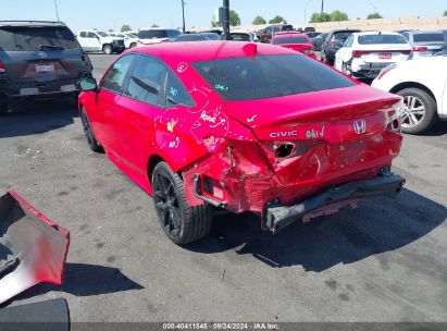 2022 HONDA CIVIC SPORT Red  Gasoline 2HGFE2F56NH556876 photo #4