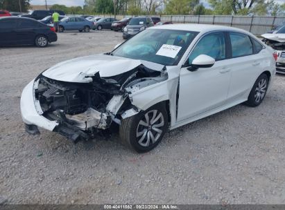 2022 HONDA CIVIC LX White  Gasoline 2HGFE2F24NH505432 photo #3